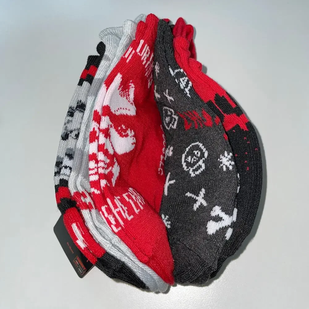 Horror Movie Chucky Child Play 5 pair no show socks Size 4-10 NWT